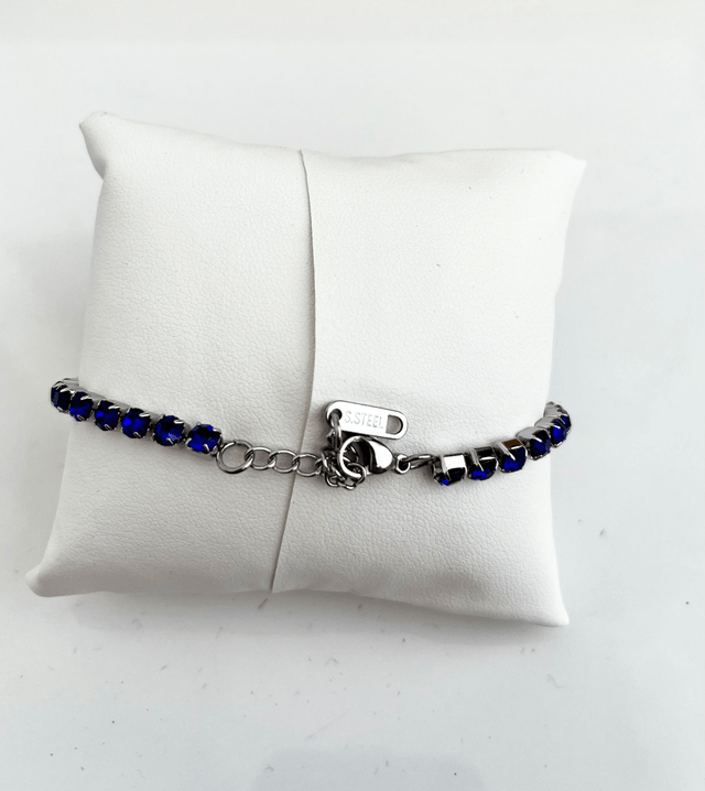 Bracciale Tennis con strass e Tamburello Siciliano in Ceramica