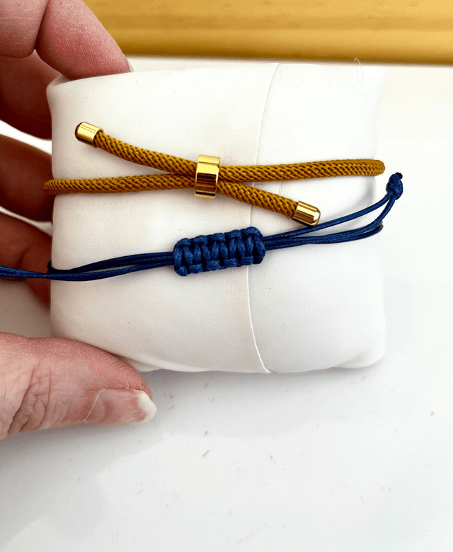 Bracciale Sicilia unisex con Maioliche in rilievo - Blu