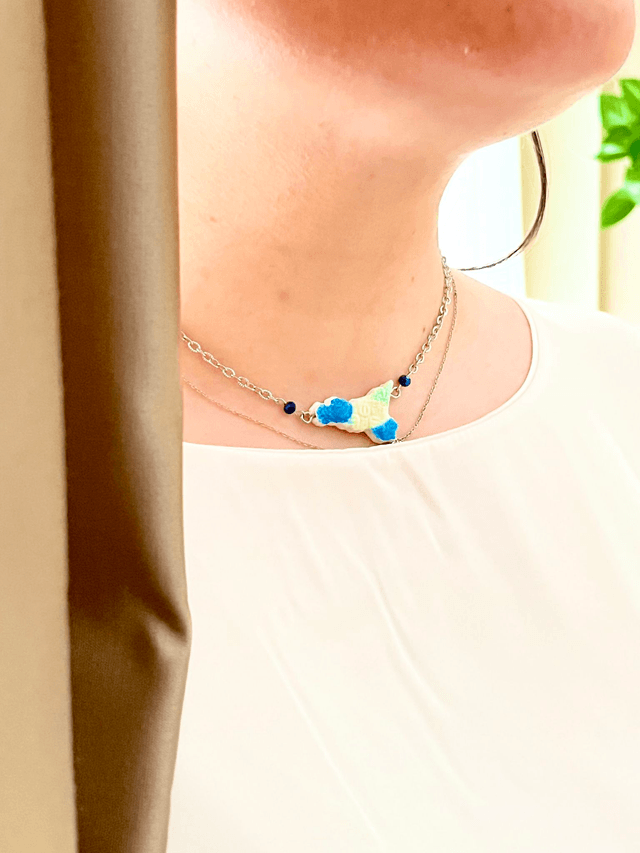 Collana Girocollo Sicilia con Maioliche in rilievo