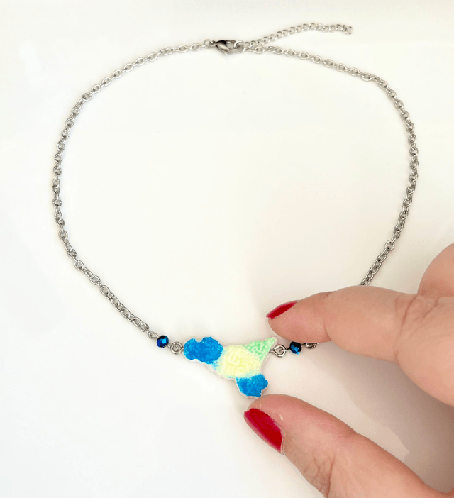 Collana Girocollo Sicilia con Maioliche in rilievo