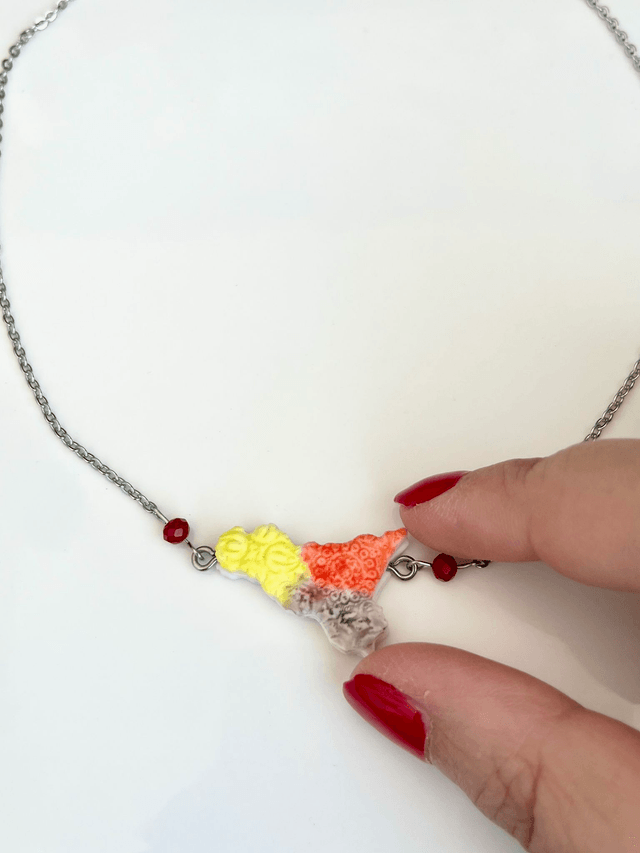 Collana Girocollo Sicilia con Maioliche in rilievo