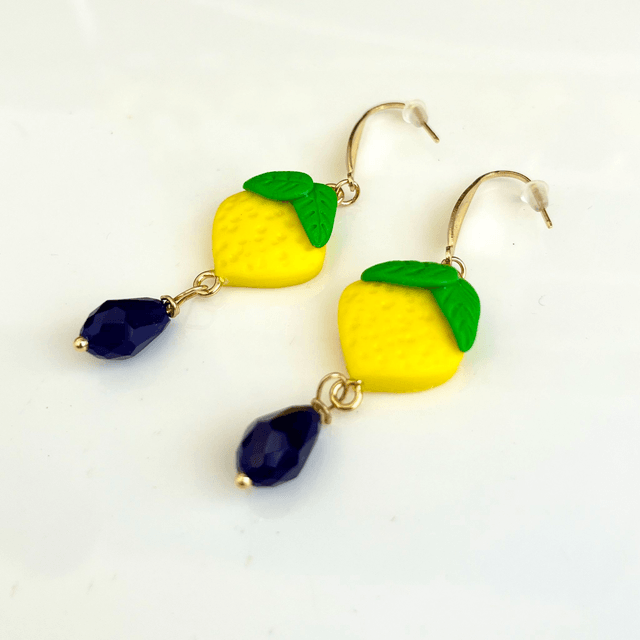 Orecchini siciliani pendenti con Limoni