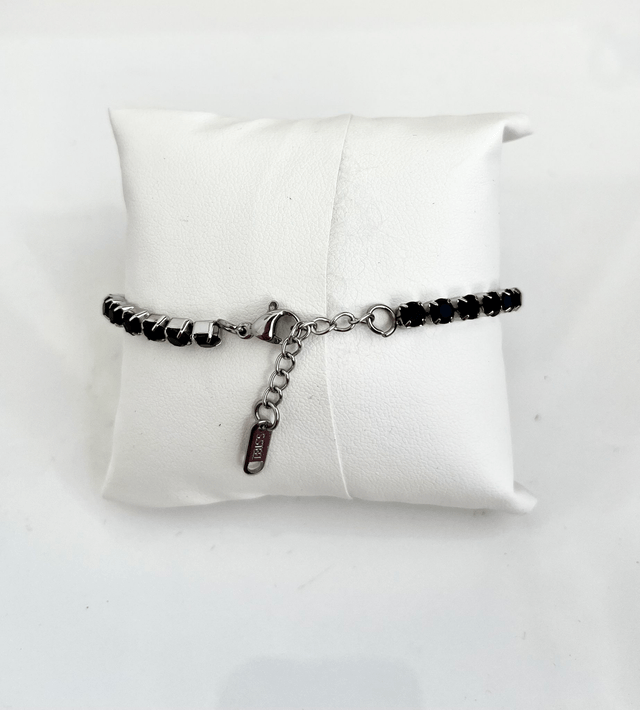 Bracciale Tennis con strass e Tamburello Siciliano in Ceramica