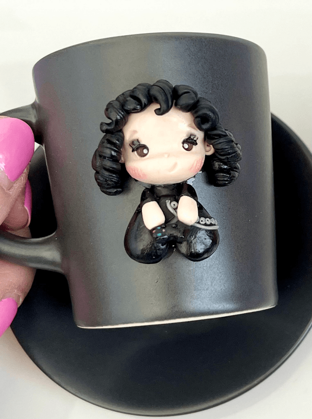 SU ORDINAZIONE - Tazzina da caffè e piattino con personalizzazione PacioMe