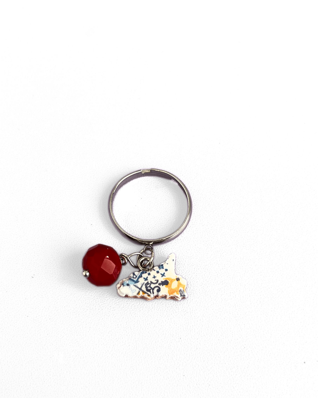 Anello Luglio Fatto a Mano Regolabile e Personalizzato Mese di Nascita