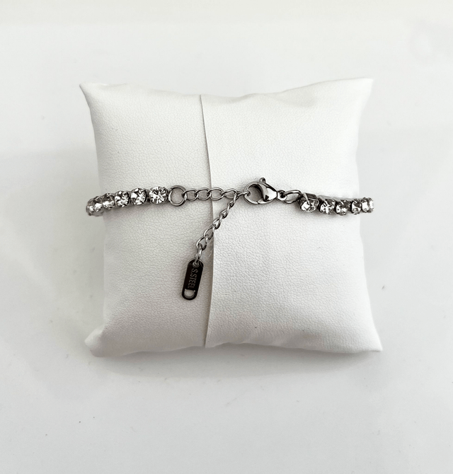 Bracciale Tennis con strass e Tamburello Siciliano in Ceramica
