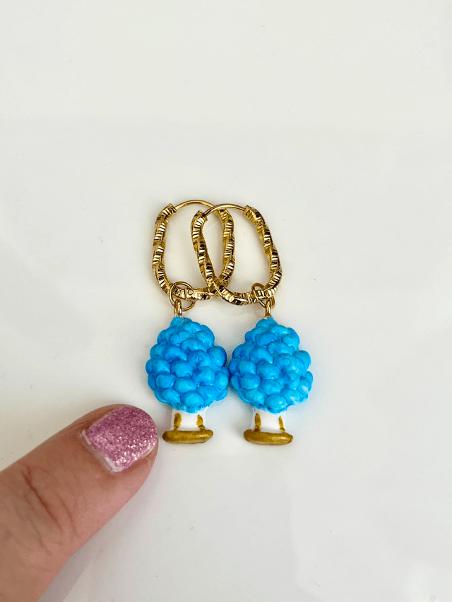 Orecchini Pigna Siciliana – Bijoux Artigianali Pendenti Donna con Base Dorata Senza Nichel