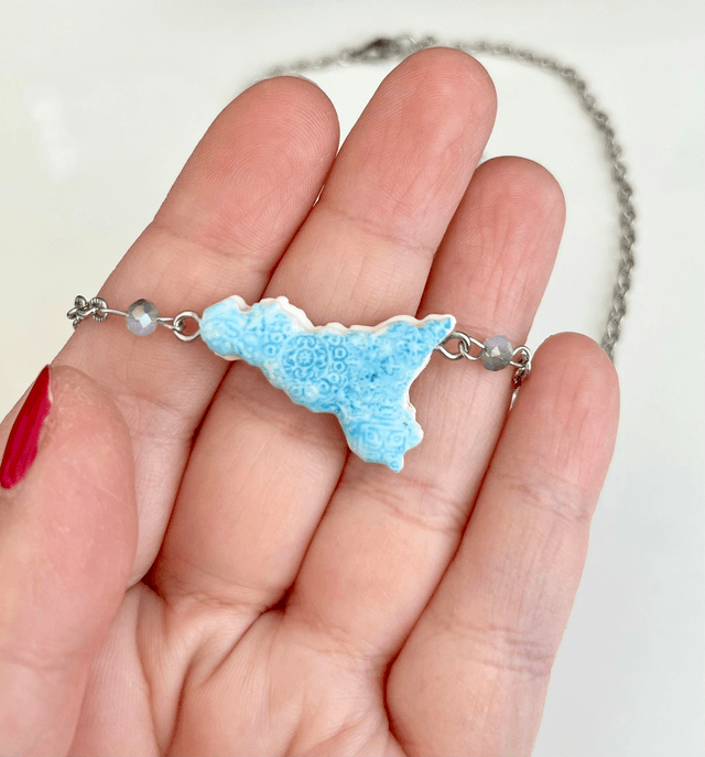 Collana Girocollo Sicilia con Maioliche in rilievo
