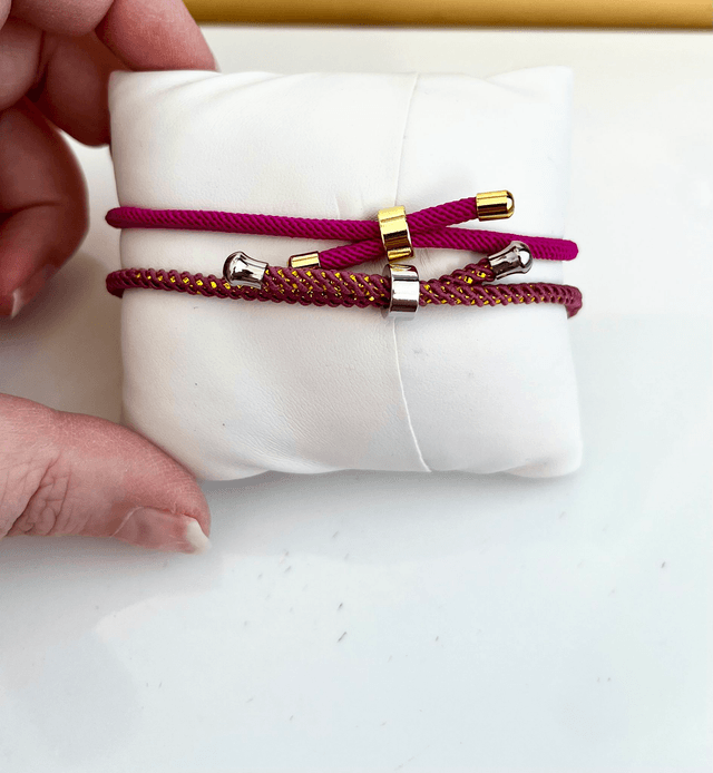 Bracciale Sicilia unisex con Maioliche in rilievo - Viola