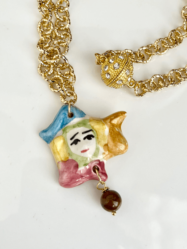 Collana Trinacria in ceramica