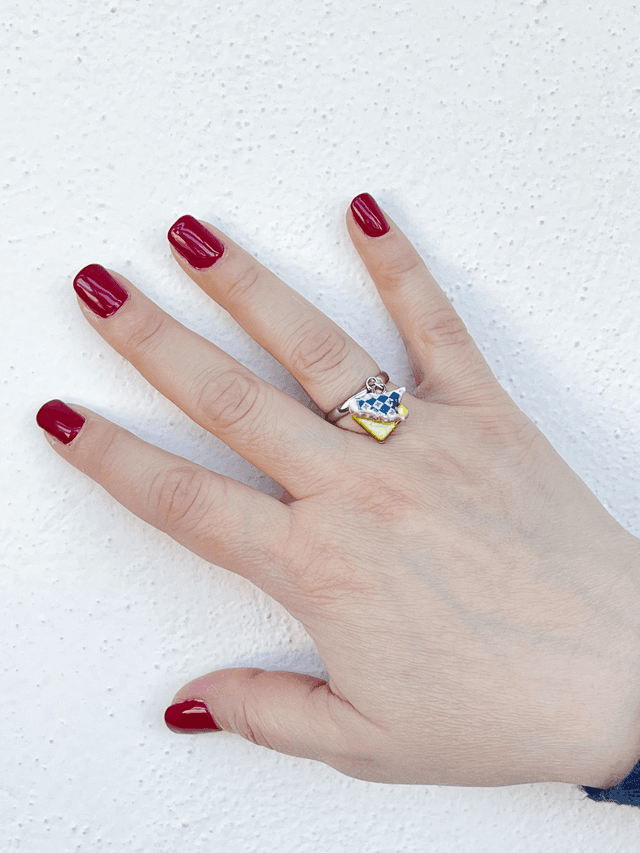 Anello Agosto Fatto a Mano Regolabile e Personalizzato Mese di Nascita