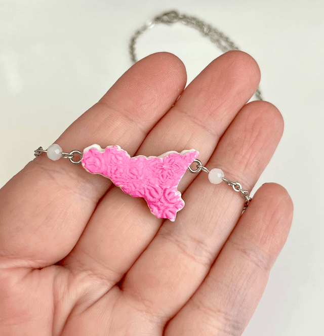 Collana Girocollo Sicilia con Maioliche in rilievo