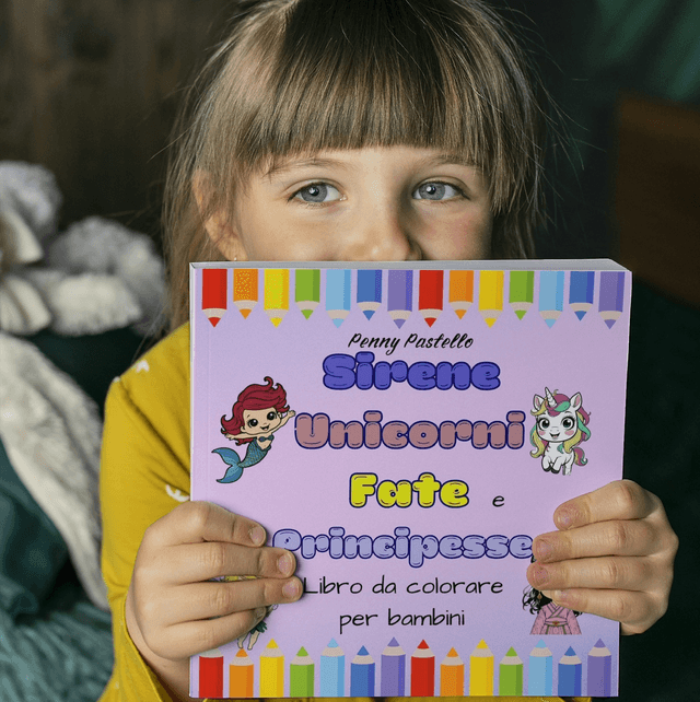 Libro da colorare con Sirene, Unicorni, Fate e Principesse: Libro da colorare divertente e facile per bambini dai 4 agli 8 anni con creature magiche
