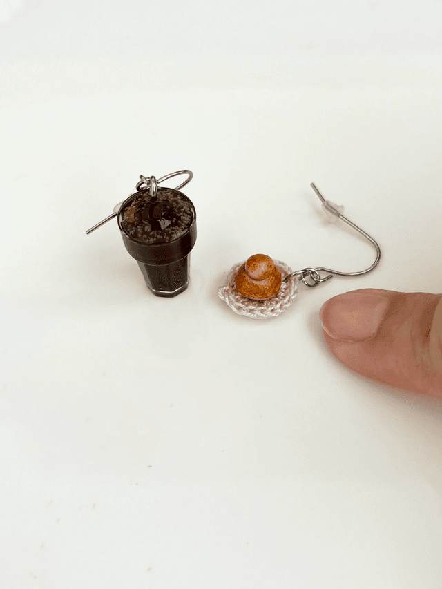 Orecchini Granita al Cioccolato e Brioche con il tuppo