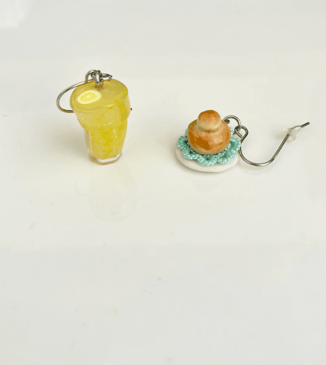 Orecchini Granita al Limone e Brioche con il tuppo 