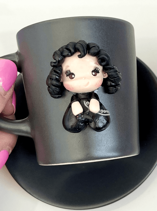 SU ORDINAZIONE - Tazzina da caffè e piattino con personalizzazione PacioMe