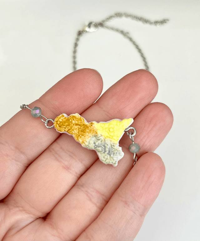 Collana Girocollo Sicilia con Maioliche in rilievo